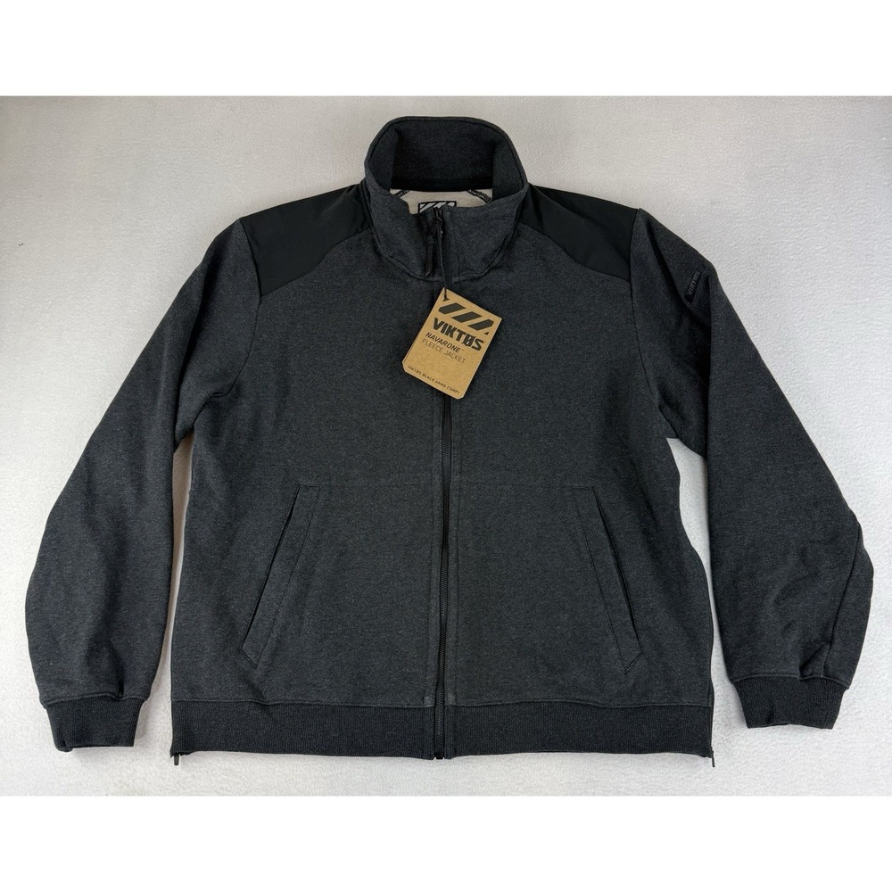 VIKTOS Navarone Fleece Jacket Men's XL‎ Black Full Zip 1305305 NWT
